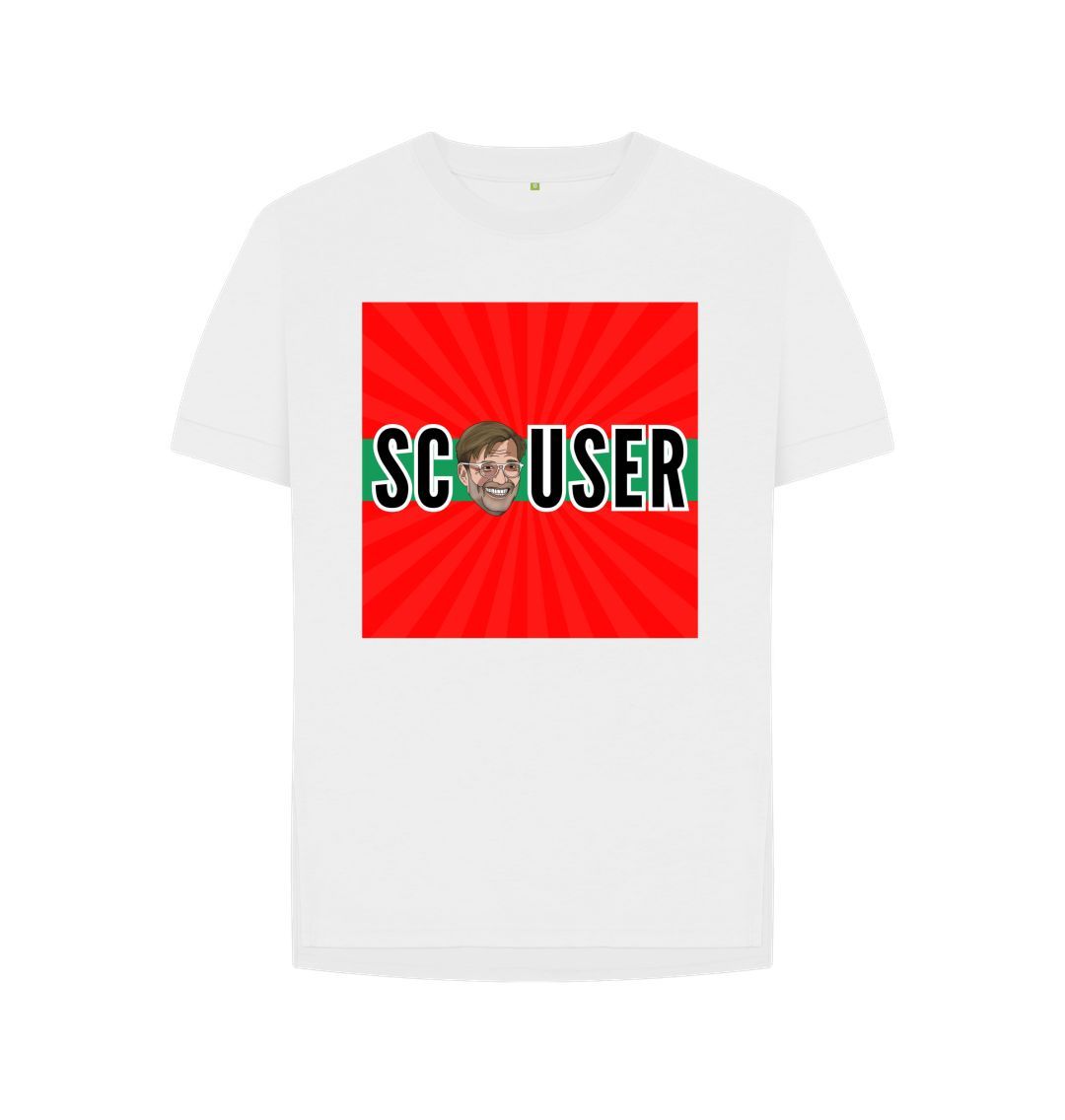 White Womens Scouser Klopp (Large Design)